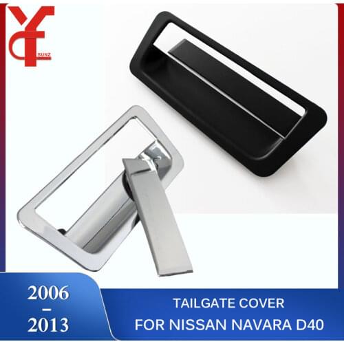 ABS Tailgate Handle Accessories For Nissan Navara D40 2006 2007 2008 2009 2010 2011 2012 2013 Frontier Car Chrome Exteriot Parts