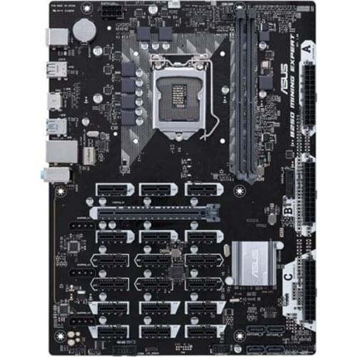 B250 MINING EXPERT LGA 1151 Intel B250 SATA 6Gb/s USB 3.1 ATX Intel Cryptocurrency Mining Motherboard