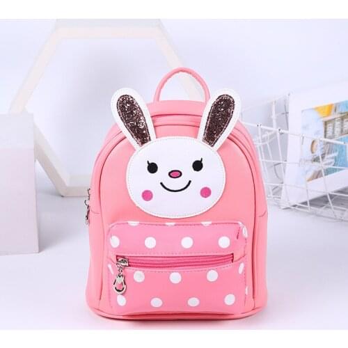 Backpack cute cartoon bunny children school bag