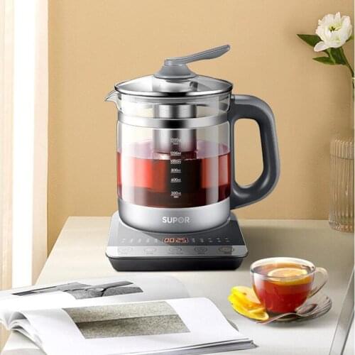 SUPOR 220V 1.5L Electric Automatic Health Preserving Pot Glass Multi Cooker Electric Kettle Water Boiling Machine Tea Cooking