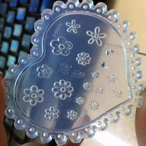 Nail Art Carving Mold 3D Stereo Carving Glue Nail Art Silicone Mold 3d Acrylic Nail Art Mold Carving Silicone Template (6 Types)