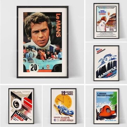 Racing affisch rally / bil dekoration tryck HD