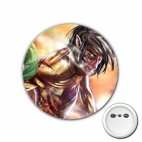 Hot anime Attack on Titan Cosplay Badge Brooch Pins Icons Badge Decoration Cartoon Badges Button Clothes Accessories
