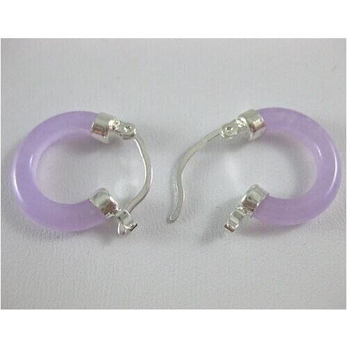 Fine ladys purple jewerly Annular earrings free shipping