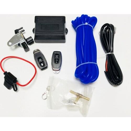 1Set Car Exhaust Control Valve Set With Vacuum Actuator CUTOUT 2.5" 63mm Pipe CLOSE STYLE with Wireless Remote Controller
