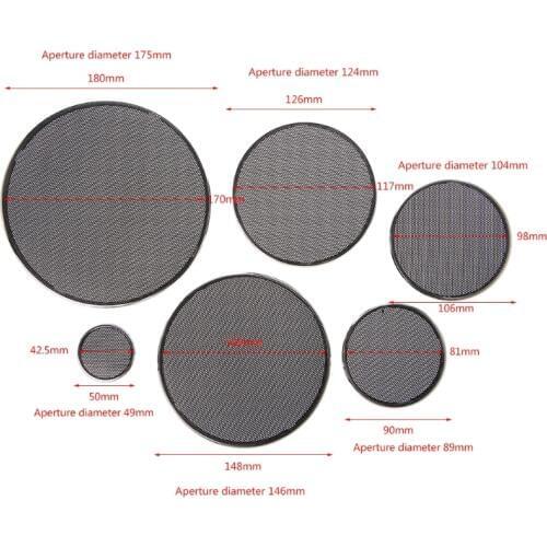 2 Pcs 1/2/3/4/5/6.5 Inch Speaker Steel Mesh Round Grill Protective Cover Circle
