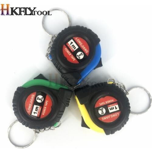 Mini Tape Measure Keychain Universal Pull Ruler Metric Tape Measure Retractable 1m Measuring Tape Meter Inch Tailor Tool