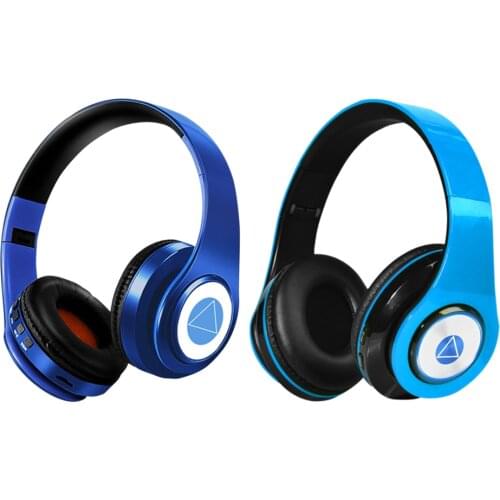 Head-Mounted Earplugs Wireless Bluetooth Headset Earphone Rechargeable Folding Music Over-Ear Headphone with Microphone