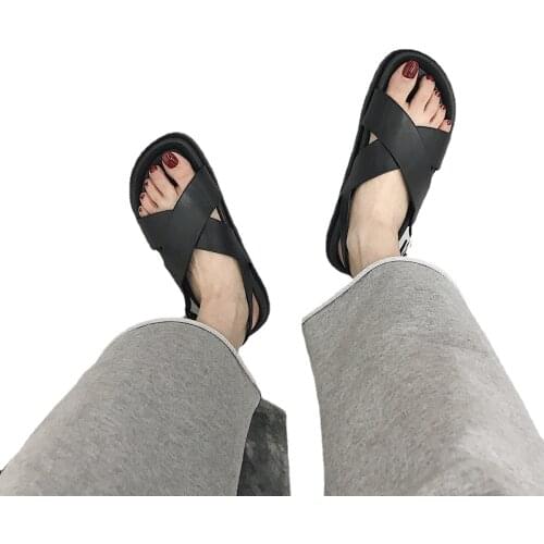 1699 New Fashion Sandals Harajuku College Wind Thick Soled Beach Sandals Womens Summer Shoes