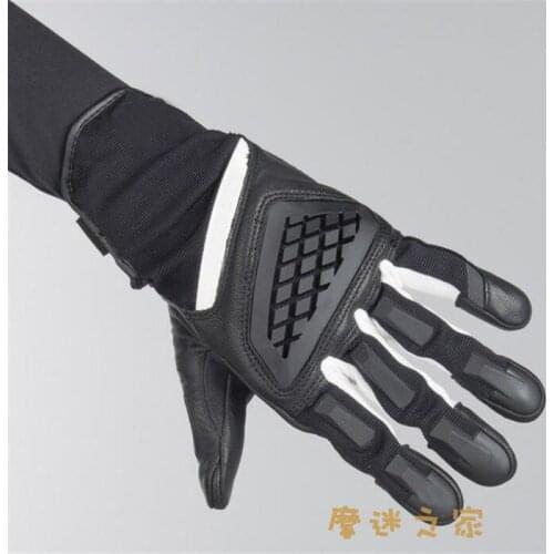 New 2019 Motorcycle Neutrons 3 Mesh Leather Gloves Motorcycle Motorbike Riding Black/White Glove All sizes