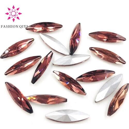 New arrival 4X15mm Horse eye shape Glass Crystal Wine red pointback loose rhinestones diy nail art/phone/Clothing accessories