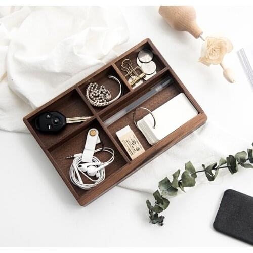 Entryway Key Organizer Doorway Creative Small Wooden Box Living Room Desktop Coffee Table Miscellaneous Storage Box
