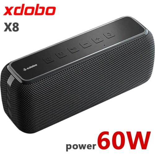 Portable Bluetooth Speaker 60W Big Power Wireless Deep Bass Column TWS Stereo Subwoofer Music Center Boombox Soundbar TF AUX