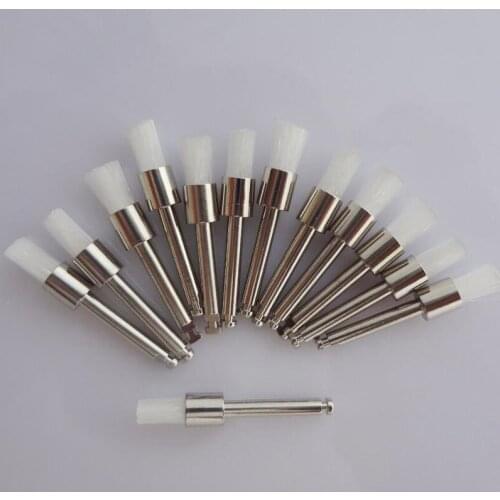 TPC PB300 Latch Type White Nylon Flat Prophy Brushes/Polishing Brushes 144pcs