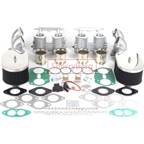 SherryBerg 40MM 40IDF TBS Throttle Bodies SET Mainfold TPS Air Filter Jenvey IDF Carb 84mm TFP40I For Porsche 914 Weber Dellorto