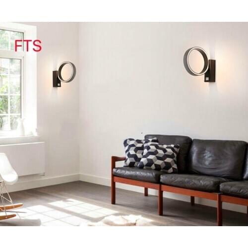 LED round wall lamp bedroom bedside light creative simplicity modern hotel aisle wall lamp corridor wall lamp 5W