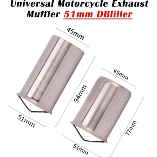 51mm 60mm Catalyst Universal Motorcycle Exhaust Pipe Escape Muffler Silencer Insert DB Killer Eliminate Noise For Yoshimura