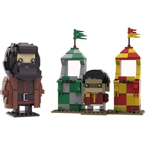 Magic Movie Scene 74614 Wizard Harris Cartoon Character Creative Building Blocks Model Kids Boys DIY MOC Toys Birthday Gifts