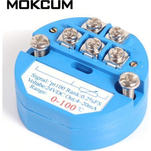 0-100 Celsius 4-20MA RTD PT100 SBW Temperature Meter Transmitter Module Isolated Sensor 0-100 Degree