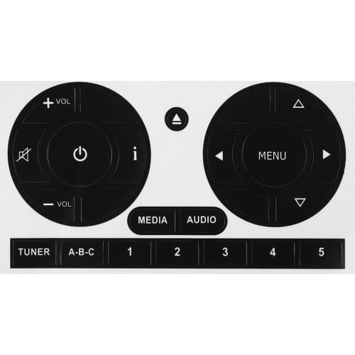 1x Car Media Audio Radio Stereo Button Repair Stickers Decals Repair Sticker For Fiat 500 Car Stickers Fix Ugly Button