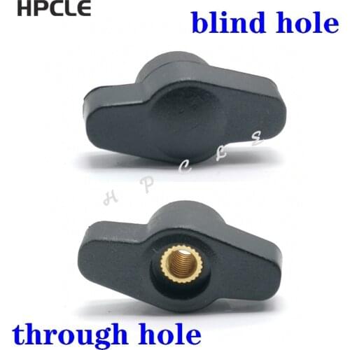 5pcs M4 M5 M6 Head Diameter S Bakelite Hand Tighten Nuts / Butterfly Plastic Head Hand Knob Nut