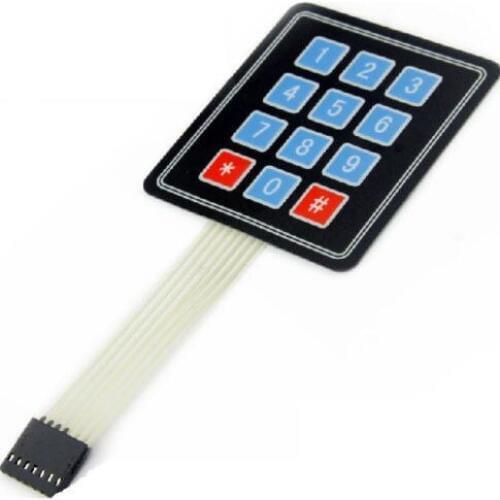 5 PCS New 3 x 4 12 Key Matrix Membrane Switch Keypad Keyboard