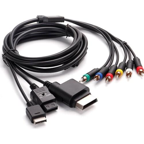 6 Feet Gaming AV Cable HDTV Audio Video Cable for PS2 3 Console ,Easy to Install, High Reliability