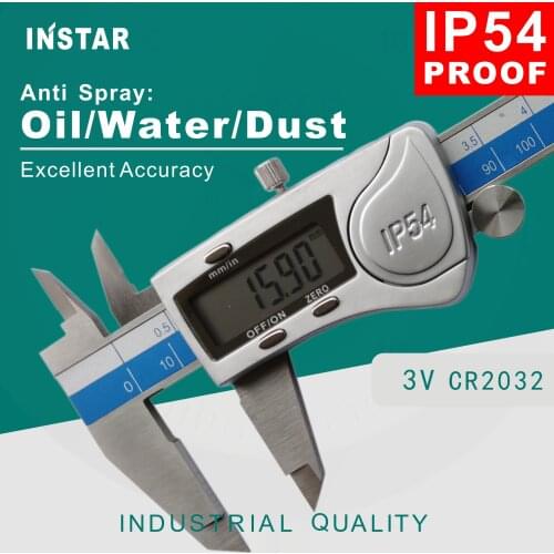 INSTAR Digital Caliper IP54 Proof 0-150mm 0-200mm 0-300mm Industrial Quality Vernier Caliper 0.01mm Stainless Steel