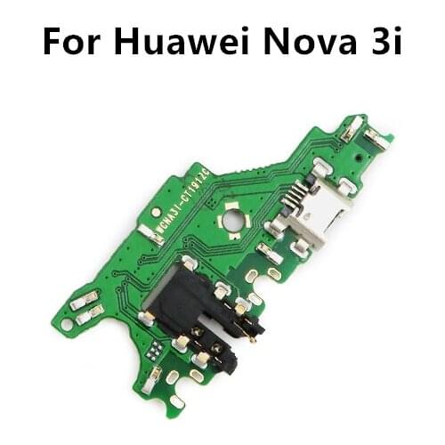 For Huawei Nova 3i USB Charger Port Dock Connector PCB Board Ribbon Flex Cable Charging Port Component Replacement Spare P