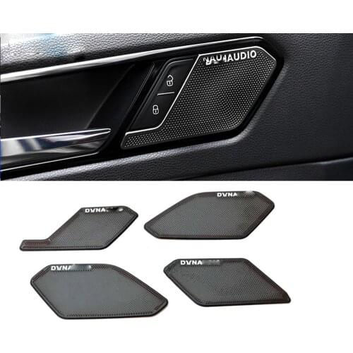 For Volkswagen Tiguan MK2 LHD 2017 2018 Car Interior Audio Speaker Sound Cover Decorating moldings Cover Sticker Trim Decoration
