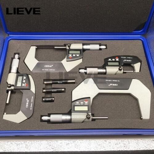 Electronic Outside Micrometer 0-25mm 25-50mm 50-75mm 75-100mm 0.001 mm Digital Micrometer Gauge Meter Micrometer Measuring Tools