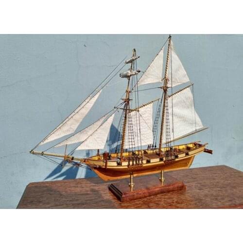 Scale 1/96 Classics Antique wooden sail boat model kits HARVEY 1847 wooden Ship model kit
