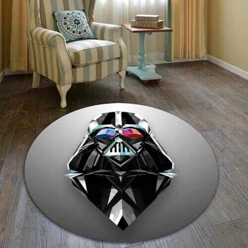 120cm Round Baby Playmat Star Wars Carpet Children Bedroom Bedside Mat Chair Carpet Home Kids Room Decorative Anti-Slip