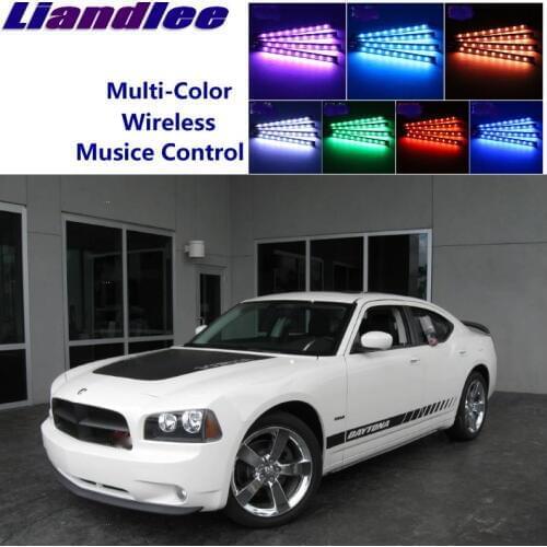 LiandLee Car Glow Interior Floor Decorative Seats Accent Ambient Neon light For Dodge Daytona