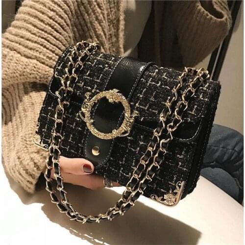Small bag female 2021 new trendy Korean version of all-match female bag fashion chain messenger bag