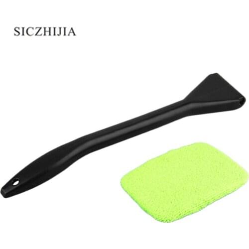 Multi-purpose long handle windshield microfiber cleaning tool for SEAT Ibiza Leon Toledo Arosa Alhambra Exeo FR Supercopa Mii