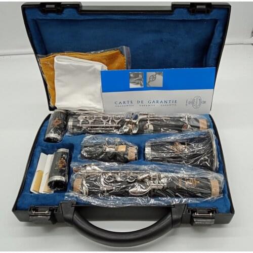 Music Fancier Club Bakelite Bb Clarinets TOSCA Professional Clarinet Silver Plated Keys 17 Keys With Case Mouthpiec