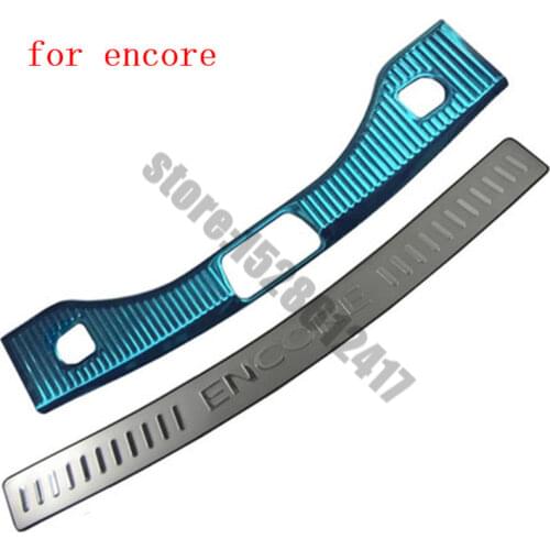 Stainless steel rear bumper plate bumper sill for buick encore 2013-2015 vauxhall mokka opel accessories Car styling