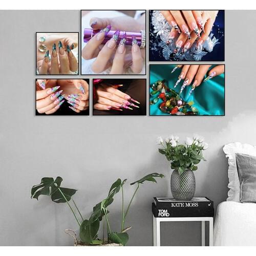 Nordic Colorful Nail Polish Canvas Painting Poster Wall Art Picture Home Decor For Kids Bedroom Living Room Home Decor
