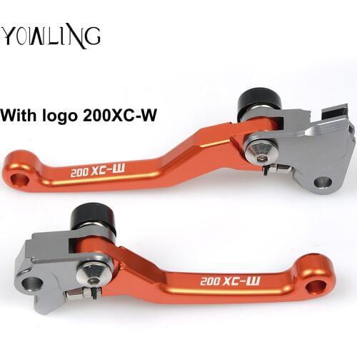 LOGO 200XC-W Dirt bike Pit bike CNC Pivot Foldable Clutch Brake Lever For 200XC-W 200 XC-W 2003 2004 2005 2006 2007 2008