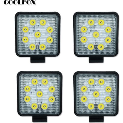 27W Work Light Car Ramp Lightbar Led Spot 12 Volt Offroad Led Bar Worklight Driving Lights Auto Accessories Werklamp