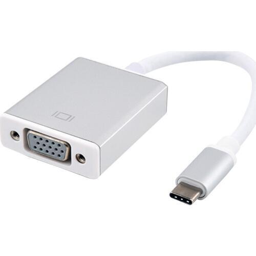 USB-C to VGA Adapter USB 3.1 Type C to Female VGA Adapter for Macbook Chromebook Pixel Lumia 950XL