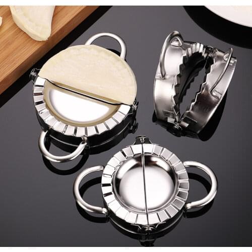 Stainless Steel Dumplings Tool Lazy DIY Jiaozi Maker Device Easy Dumpling Peeling Slicer Mold Kitchen Accessories