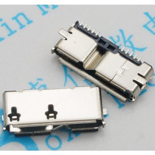 High Quality 5pcs HI-Speed Micro USB 3.0 Female 10Pin SMD SMT Socket PCB Soldering Connectors
