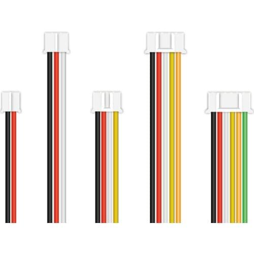 High-end 10pcs 22awg ph2.0 2.0mm Soft Silicone Wire Cable Single/Double Head Male Connector Cable JST 20cm 30cm PC DIY