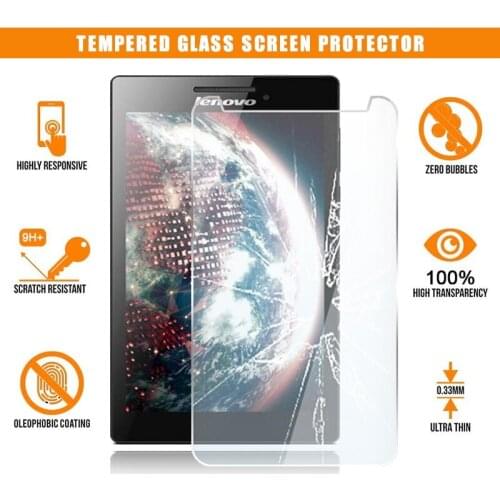 Screen Protector for Lenovo Tab 2 A7-10 A7-10F 7.0" Tablet Tempered Glass 9H Premium Scratch Resistant Anti-fingerprint Cover