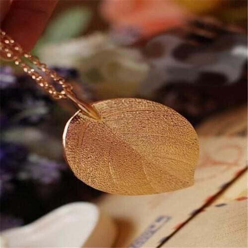 New Fashion leaves multi-leaf layers long sweater chain pendant necklace women Leaf Pendant Long Sweater Chain Necklace Jewelry