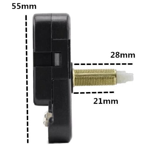 100sets Noiseless Wall Clock Silent Movement Kit Clock Mechanism Part With Clock Hands DIY Quartz Clock Mechanism Black Piezas