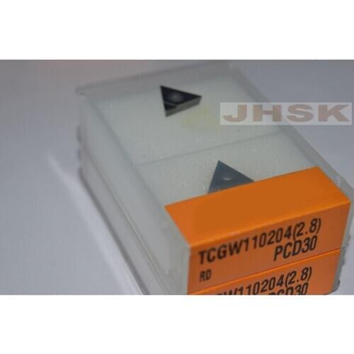 2pcs TCGW 110204 PCD30 Used for Aluminum Polycrystalline diamond tools (PCD) cnc