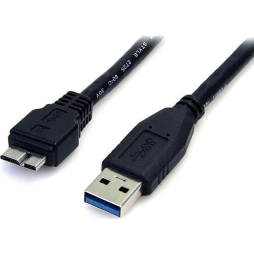 3ft/1m Black SuperSpeed USB 3.0 Cable A to Micro B - M/M 2pcs/lot